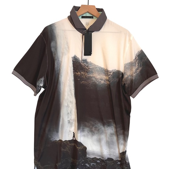 Greyson Other - Greyson Mens Rocks Edge Polo Shirt XL Artic Graphic Short Sleeve Golf NWT